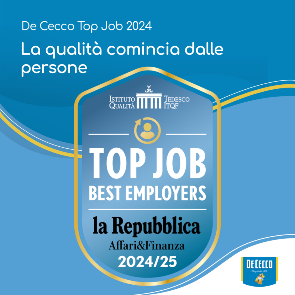 DE CECCO CONFERMATA TRA LE MIGLIORI AZIENDE ITALIANE